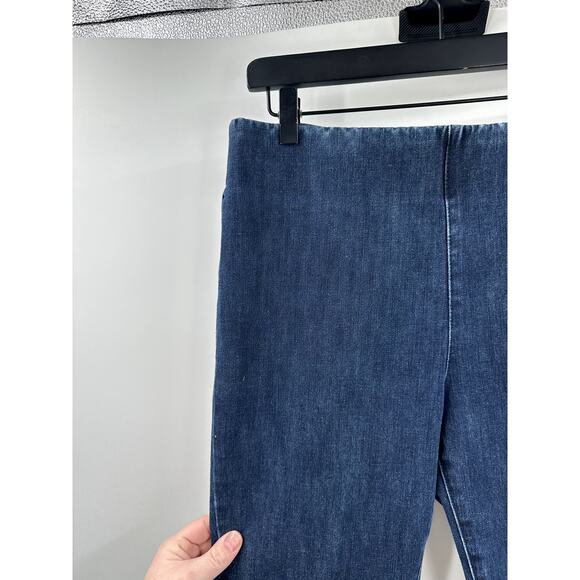 Soft Surroundings Women's Dark Wash Pull On High Rise Stretch Denim Size Medium - Picture 4 of 8